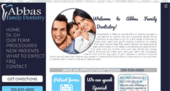 Desktop Screenshot of abbasfamilydentistry.com