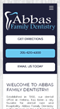 Mobile Screenshot of abbasfamilydentistry.com