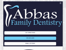 Tablet Screenshot of abbasfamilydentistry.com